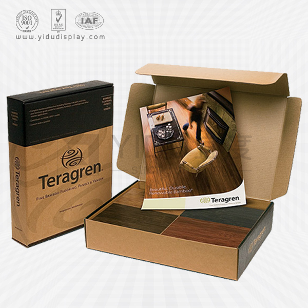 三层瓦楞纸质实木地板包装盒定制 天地盖实木门样品收纳纸盒 WB2002