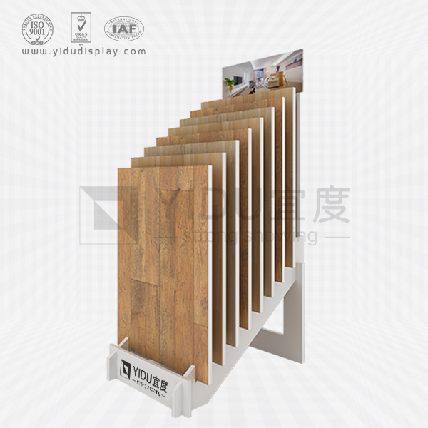 实木地板橱柜门窗样品展架定制 E1级15MM中密度板木地板展架定制批发 WC2002