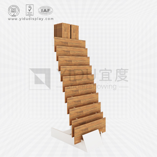简易式多层仿实木墙砖木地板样品展示架 木地板样品架样式新款厂家直销批发 WJ2001