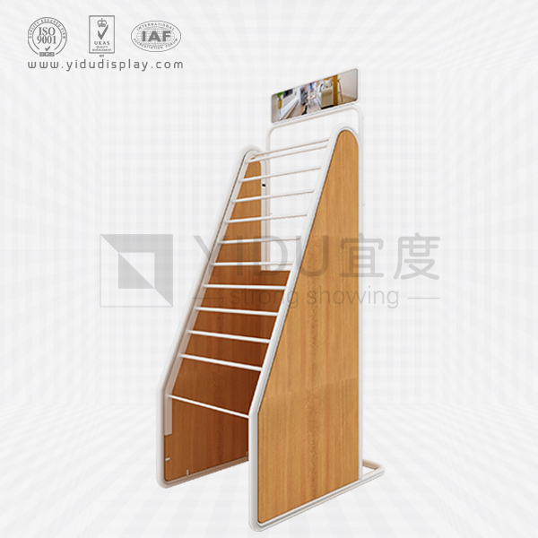 悬挂式简易木地板木门仿实木墙纸样品展架 WJ2020