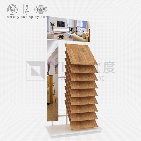 立柱简易式木地板仿实木吊顶铝扣板样品挂架 WJ2029