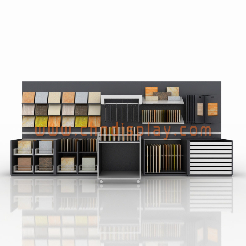 多样式瓷砖组合式展架 瓷砖样品展柜 T602