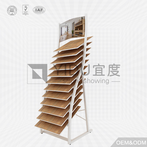Hot Sale MDF Wood Flooring Display Stand Rack-WJ2058