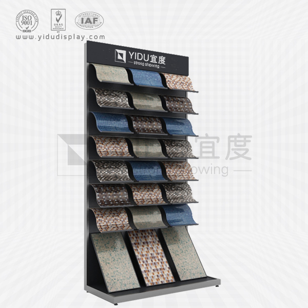 Very Applicable Very Convenient Wooden Wing Tile Display Rack for Marble Granite Ceramic-MM2049