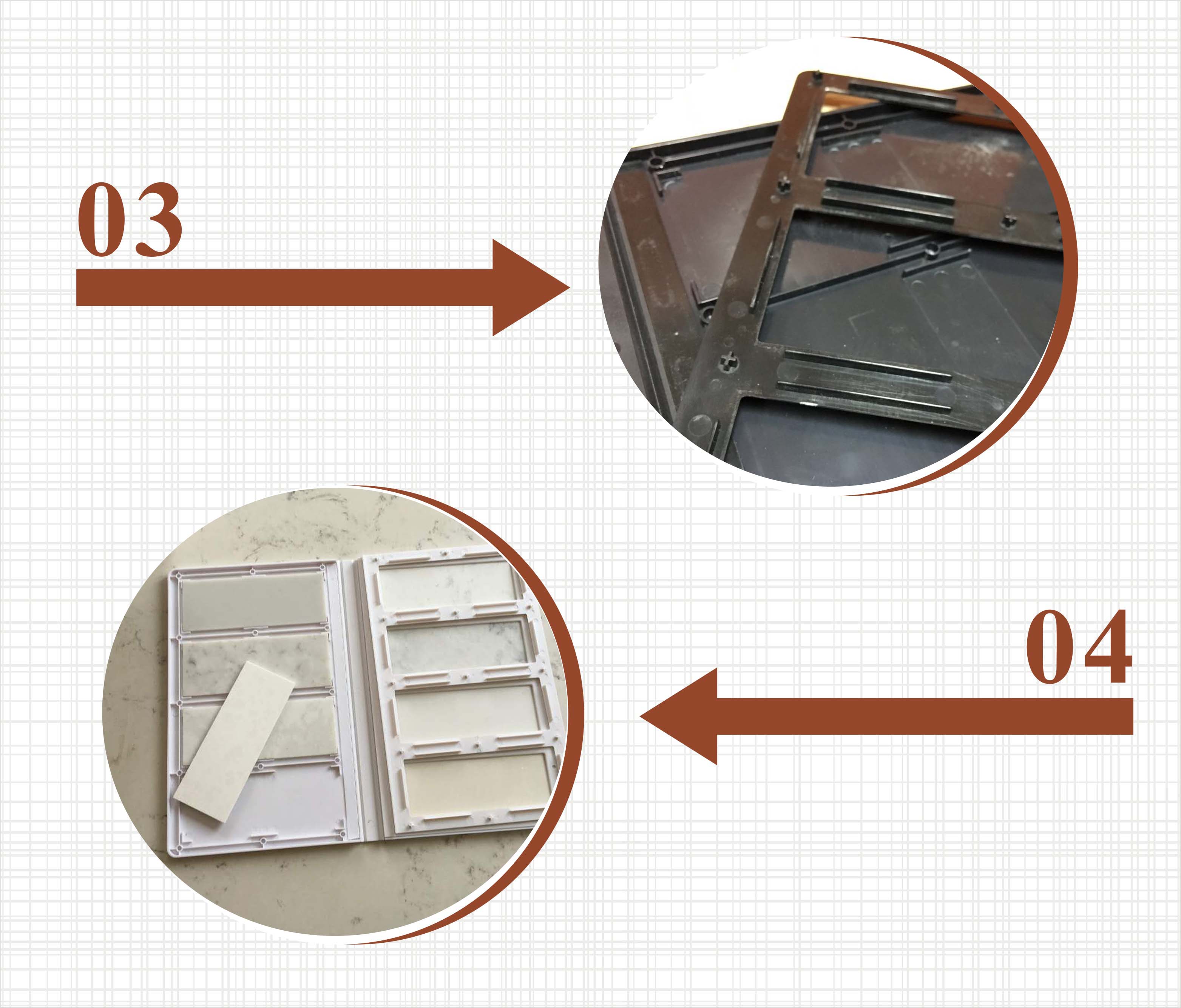 生产供应岩板塑料样品册厂家直销YB030