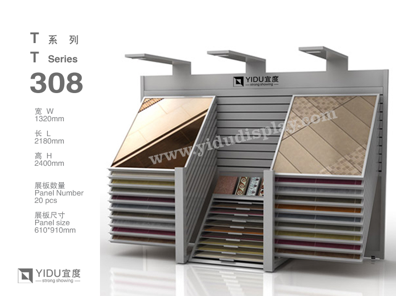 Sliding Ceramic Tile Display T308