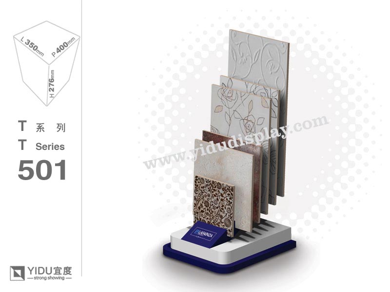 单排6孔便携式瓷砖展架 T501
