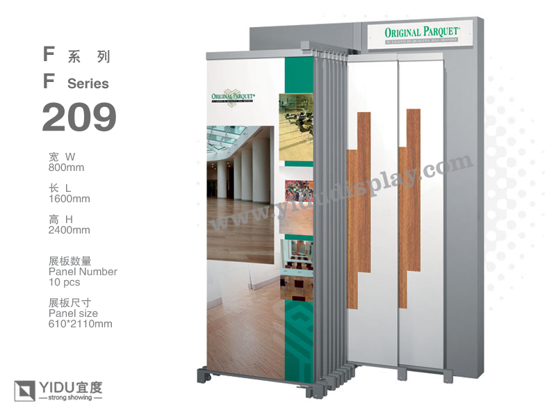 Pushing Wood Flooring Display F209