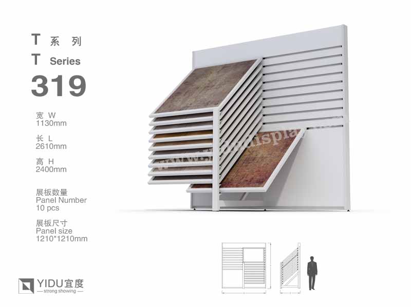 滑动式瓷砖展架 T319