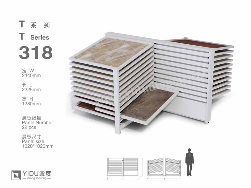 滑动式瓷砖展架 T318
