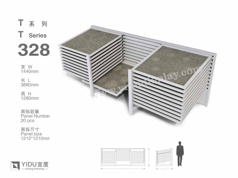滑动式瓷砖展架 T328