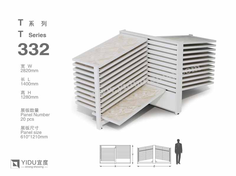 滑动式瓷砖展架 T332
