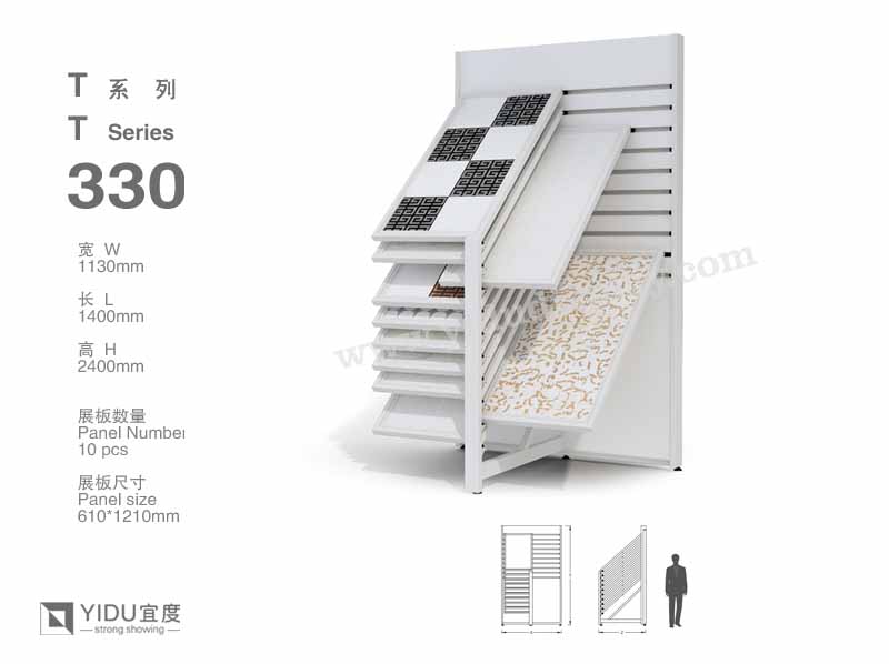 滑动式瓷砖展架 T330