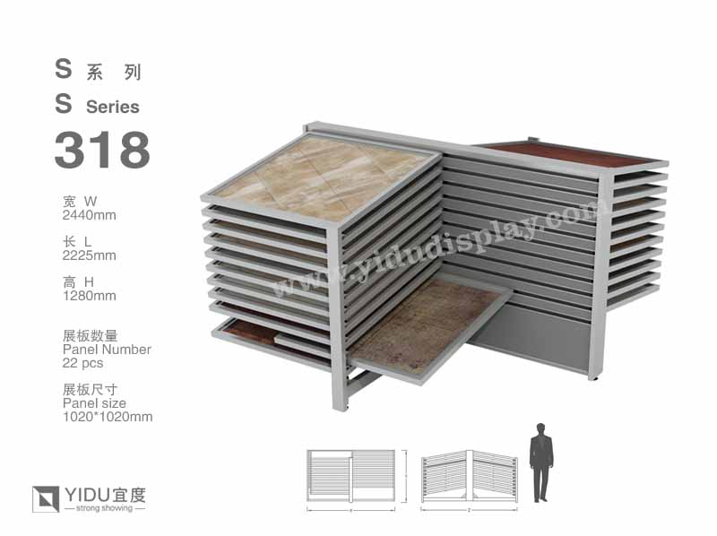 滑动式石材展架 S318