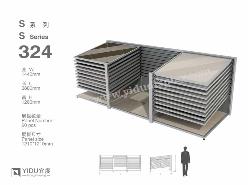 滑动式石材展架 S324