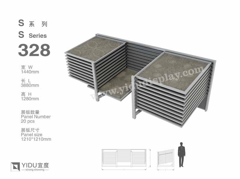 滑动式石材展架 S328