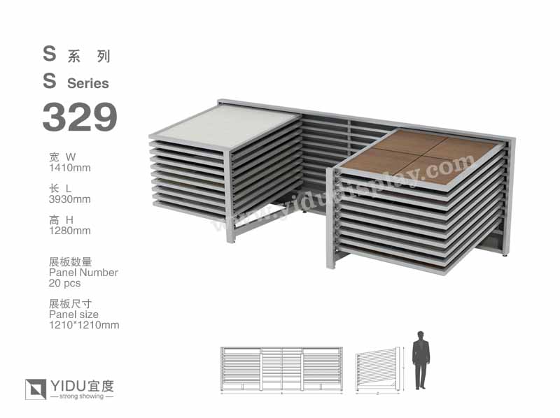 滑动式石材展架 S329