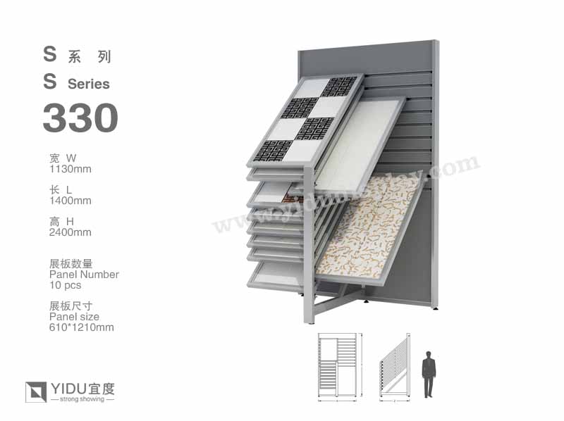 滑动式石材展架 S330