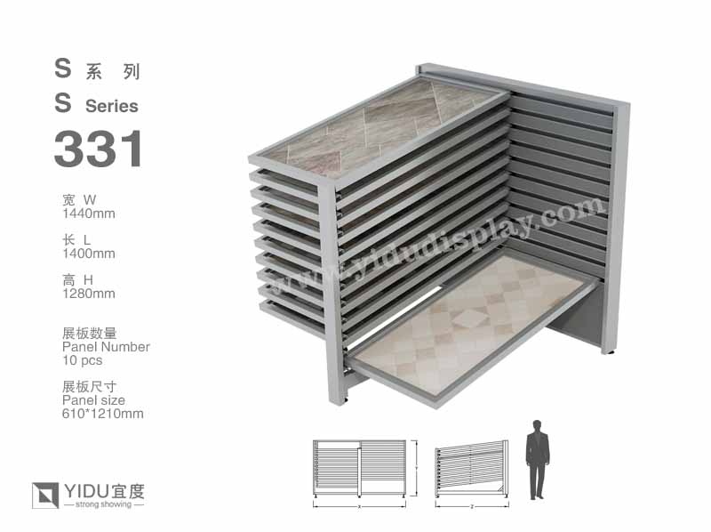 滑动式石材展架 S331