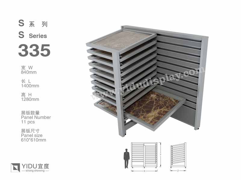 滑动式石材展架 S335
