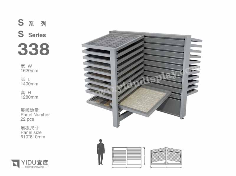 滑动式瓷砖展架 T338