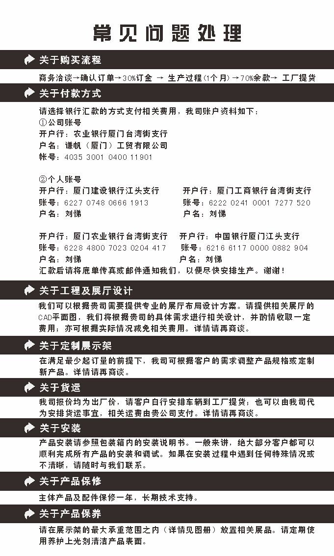 购物流程等常见问题