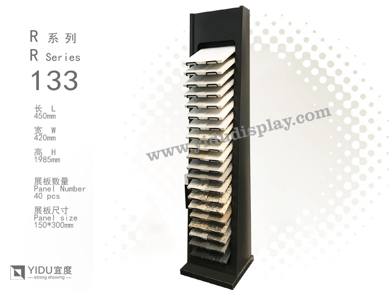 新品 优质人造石展示架  石英石落地架 石材展示柜 厂家直销R133