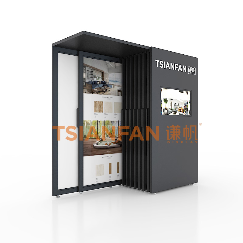 新款展厅瓷砖推拉展示架 T222
