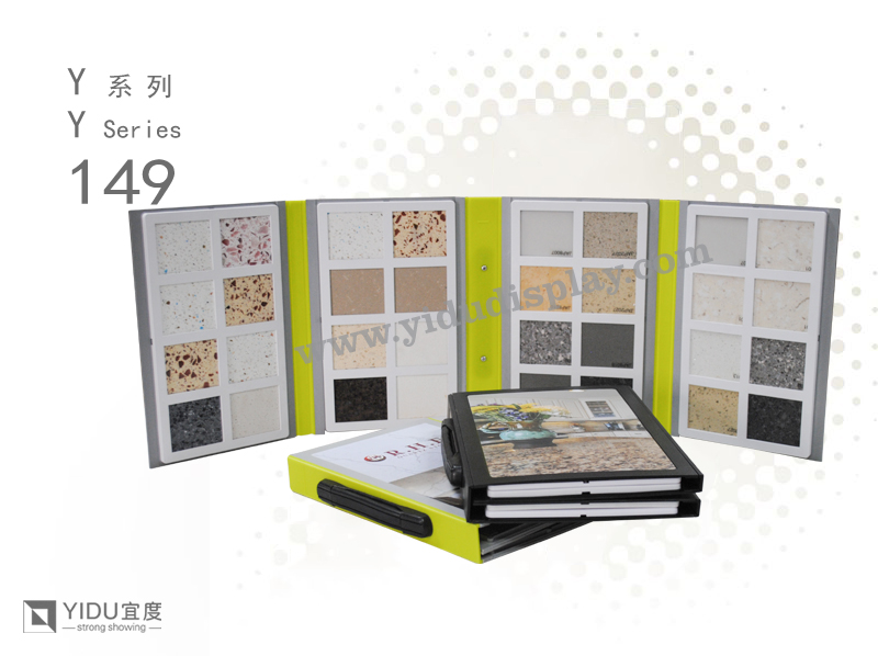 岩板塑料样品册 4折石材样品架 可定制批发YB094