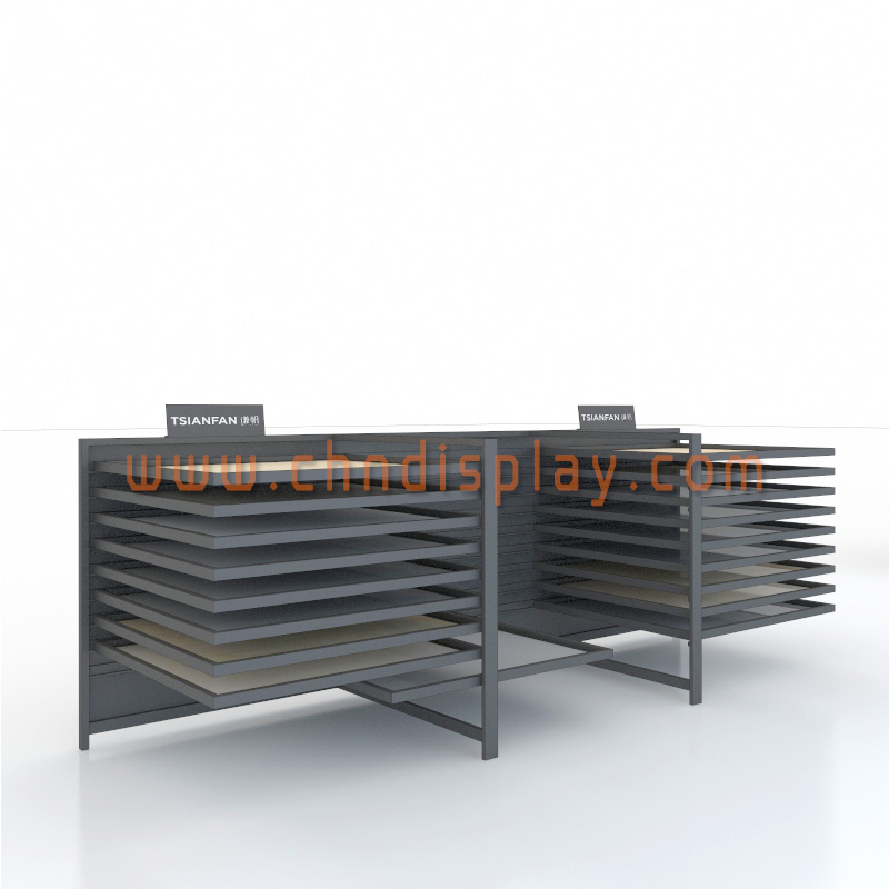 双排 斜趟式展示架 样品尺寸600*600 T361