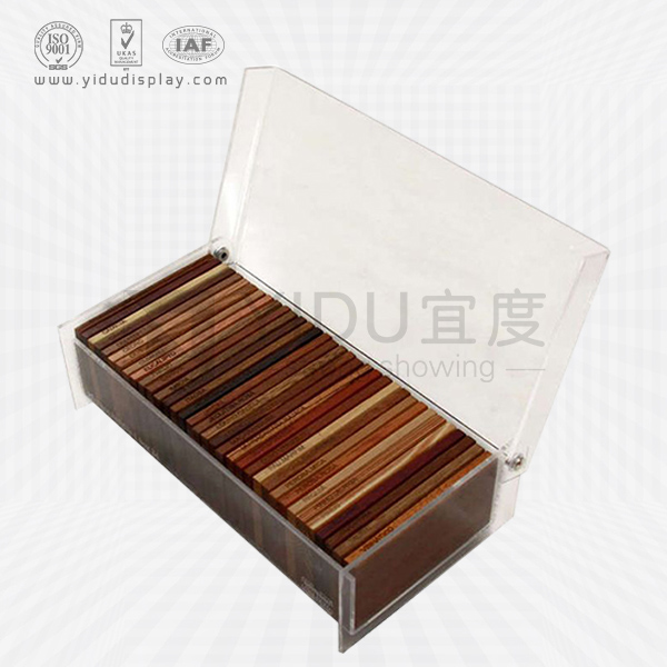 仿实木木地板亚克力盒包定制 实木门踢脚线亚克力展具批发 WB2004