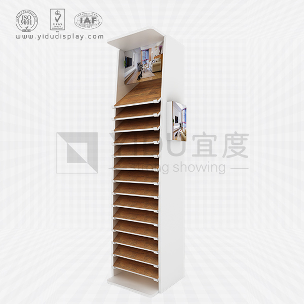 立柱悬挂式木地板样品展示架厂家直销批发 WG2009