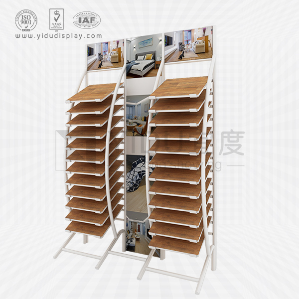 木门实木踢脚线铝扣板样品组合式圆弧双排展架 WJ2016