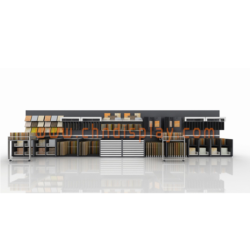 多样式瓷砖组合式展架 瓷砖样品展柜 T603