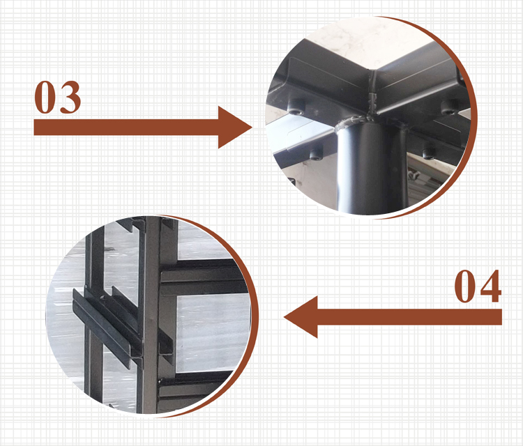 三面马赛克瓷砖展架厂家批发 尺寸定制MM016