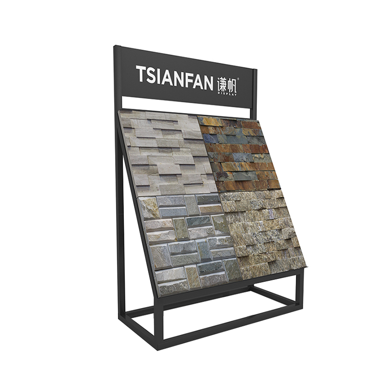 人造石大理石展架_精品人造石展架_落地人造石花岗岩展架 SW029