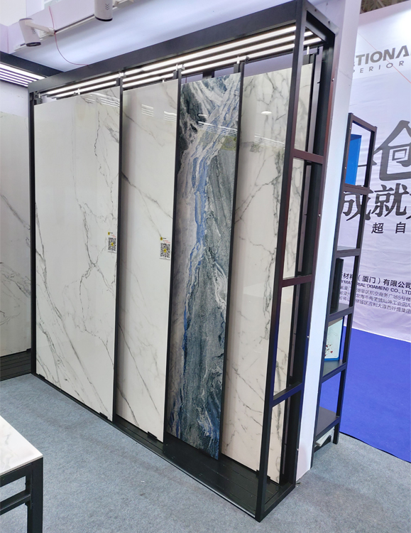 岩板连纹展架工厂直销_瓷砖大板推拉架批发
