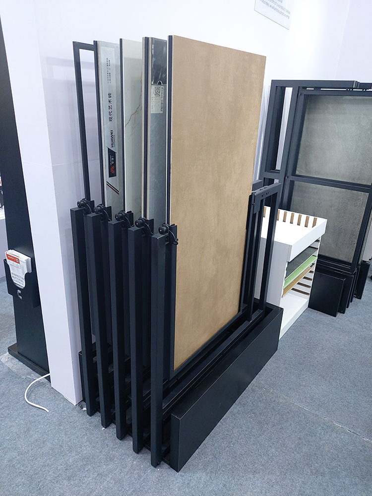 大板瓷砖展架定制_翻转瓷砖展架_展销瓷砖的旋转展架