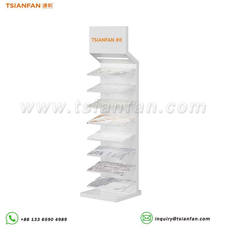 立式斜放建材瓷砖展示架-SRL930