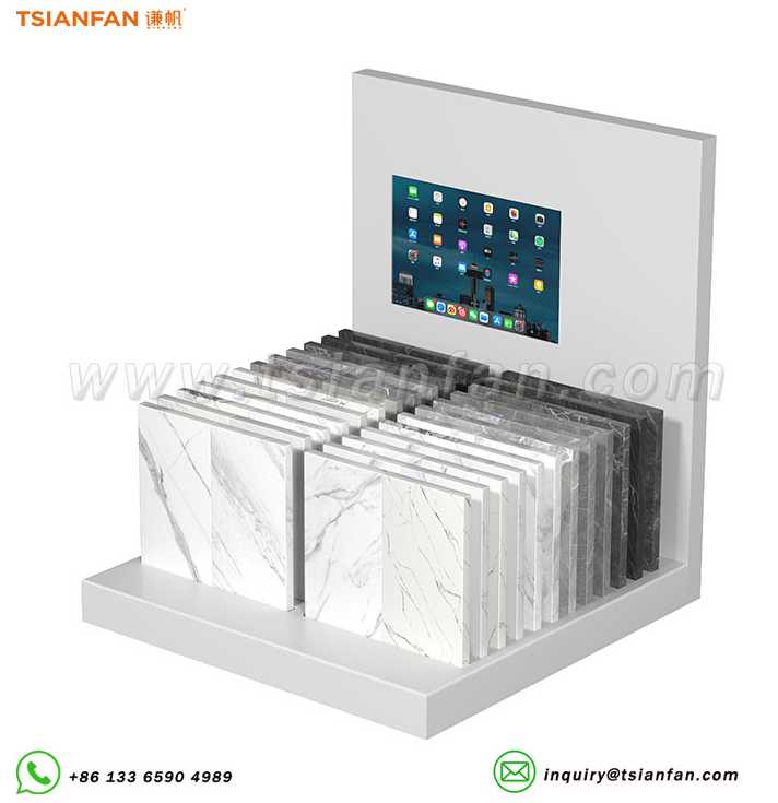 組合式石材展示架瓷磚樣品陳列架配展示屏-SRT138