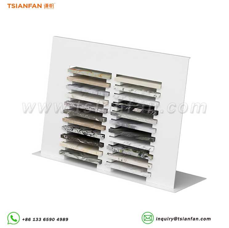 立式石材大理石石英石樣小型桌面石材展示道具-SRT008