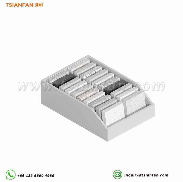 桌面分格石英石样品盒-SRT021